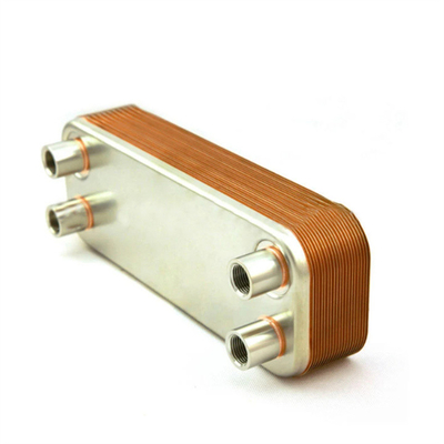 Exchanger de calor de cobre con soldadura de acero inoxidable Refrigerador de aceite para motores marinos