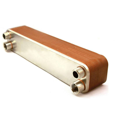 Intercambiador de calor de placa soldada para aceite mineral operativo para mini refrigerador de aire BPHE