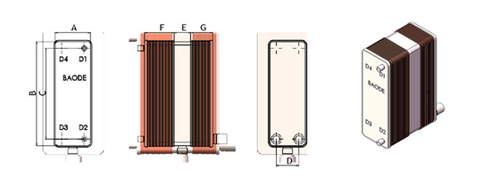 Exchanger de calor de la placa de soldadura