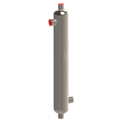 Tubo de intercambiador de calor de agua de acero inoxidable tubular de alta capacidad para piscina