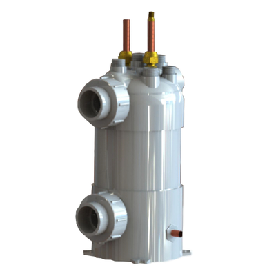 Exchanger de calor para acuario con bobina de enfriador de PVC de titanio y tubo