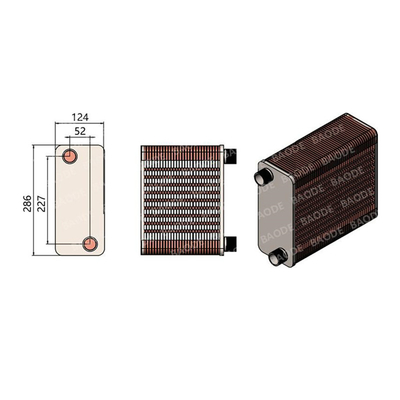 Cambio de calor de aire a aire de aire refrigerador de aire condensador para enfriamiento