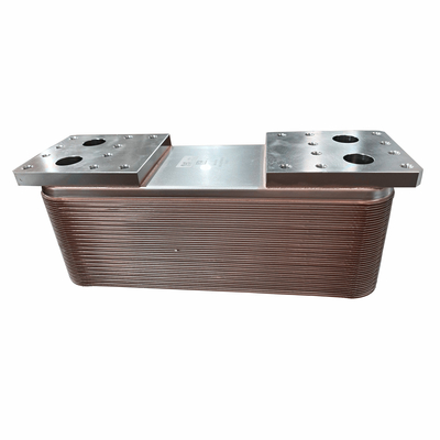 Intercambiador de calor de placa de cobre Intercambiador de calor de placa compacto para refrigeración y calefacción de agua