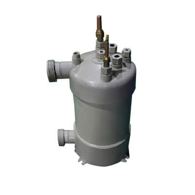 Intercambiador de calor en forma de cáscara de PVC de titanio para sistemas de agua de mar de alto flujo para bomba de calor de piscina