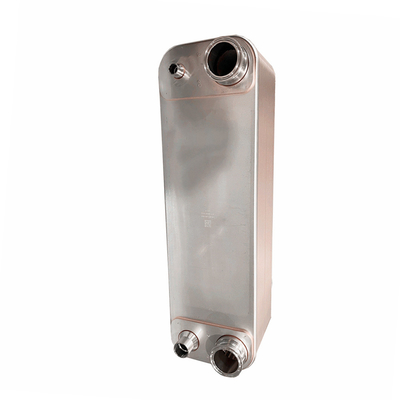 Evaporador de acero inoxidable de cobre Freón a agua Placa de soldadura intercambiador de calor refrigerador hidráulico