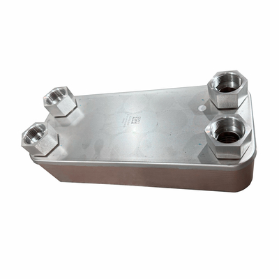 Alta eficiencia de transferencia de calor de acero inoxidable Placa soldada intercambiador de calor para refrigerador HVAC líquido a agua refrigerador