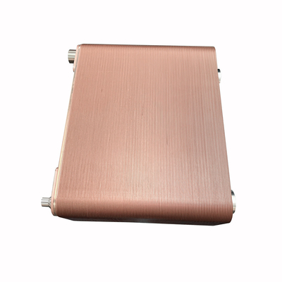 Intercambiador de calor de placas de cobre soldado de acero inoxidable versátil con área de transferencia de calor de 0,02-3,5 M2