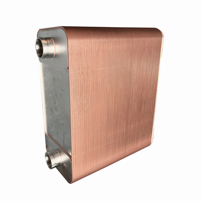 Intercambiador de calor de placas de cobre soldado de acero inoxidable versátil con área de transferencia de calor de 0,02-3,5 M2