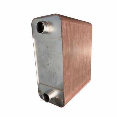Exchanger de calor de placa soldada de acero inoxidable pequeño de alta eficiencia, enfriador de aceite y agua con condensador de núcleo para aplicaciones de refrigeración