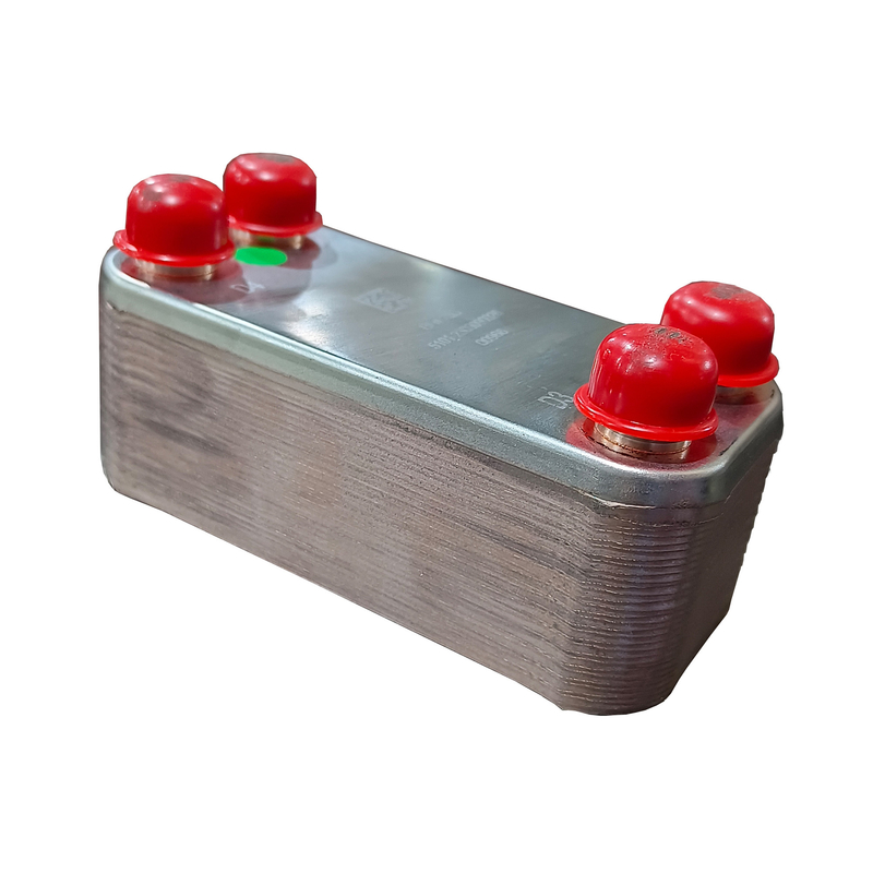 Intercambiador de calor de placa de cobre con soldadura para condensador evaporador refrigerador HVAC refrigerador bomba de calor de caldera
